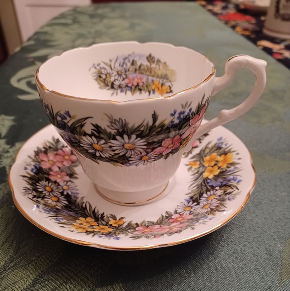 Royal Standard Floral Teacup and Saucer - Picture 1 of 6